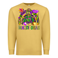 Antique Gold Mardi Gras Rainbow Premium Sweatshirt - BundleAndBundleShop