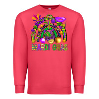 Cardinal Mardi Gras Rainbow Premium Sweatshirt - BundleAndBundleShop