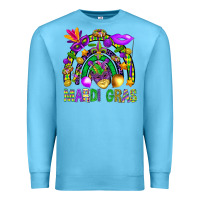 Ocean Blue Mardi Gras Rainbow Premium Sweatshirt - BundleAndBundleShop