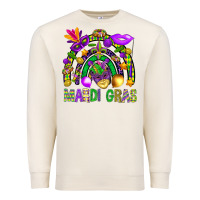 Sandshell Mardi Gras Rainbow Premium Sweatshirt - BundleAndBundleShop
