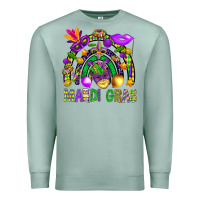 Seafoam Mardi Gras Rainbow Premium Sweatshirt - BundleAndBundleShop