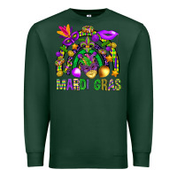 Sports Green Mardi Gras Rainbow Premium Sweatshirt - BundleAndBundleShop