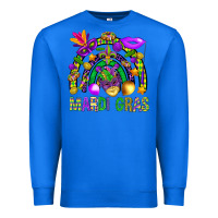 True Royal Mardi Gras Rainbow Premium Sweatshirt - BundleAndBundleShop