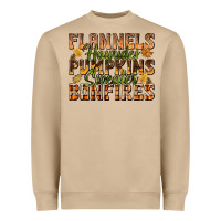 Mushroom Flannels Hayrides Pumpkins Heavyweight Sweatshirt - texasbilliewilder