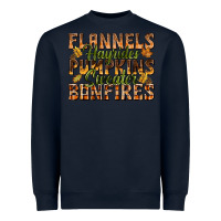 Navy Flannels Hayrides Pumpkins Heavyweight Sweatshirt - texasbilliewilder