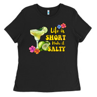 Black life is short make it salty Ladies Tee - Jasminsmagicworld