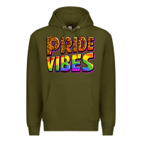 Army Green pride vibes Premium Hoodie - OliviaCreatesArt