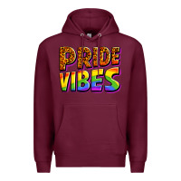 Burgundy pride vibes Premium Hoodie - OliviaCreatesArt