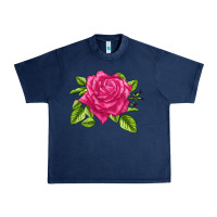 Navy Perfume Delight Rose Urban Heavy Tee - LillyAllenDesigns