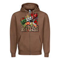 Chestnut Mexican Mom Mexico Zipper Hoodie - HowdyJamesFarm