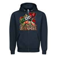 Navy Mexican Mom Mexico Zipper Hoodie - HowdyJamesFarm