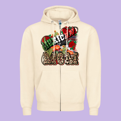 Mexican Mom Mexico Zipper Hoodie Designed By Howdyjamesfarm