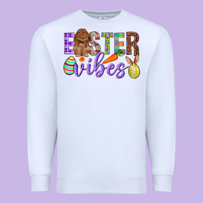 Easter Vibes Premium Sweatshirt Designed By Bundleandbundleshop