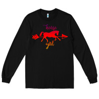 Black Horse Girl Long Sleeve Tee - Bettercallsaul