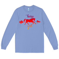 Colony Blue Horse Girl Long Sleeve Tee - Bettercallsaul