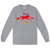 Heather Grey Horse Girl Long Sleeve Tee - Bettercallsaul