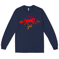 Navy Horse Girl Long Sleeve Tee - Bettercallsaul