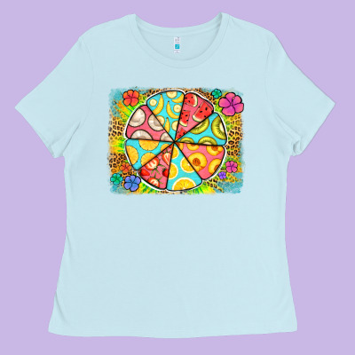 Fruit Plate Ladies Tee Designed By Jasminsmagicworld