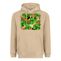 Mushroom st.patricks plaid  green glitter cowhide  leopard Heavyweight Hoodie - FaDigitalArtStudio