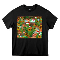 Black feliz navidad merry christmas cactus tumbler Heavy Core Tee - Jasminsmagicworld