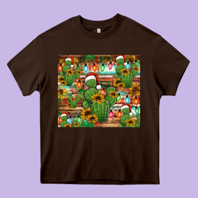 Feliz Navidad Merry Christmas Cactus Tumbler Heavy Core Tee Designed By Jasminsmagicworld