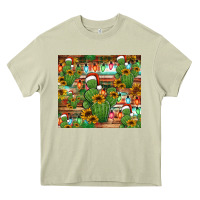 Mossy feliz navidad merry christmas cactus tumbler Heavy Core Tee - Jasminsmagicworld