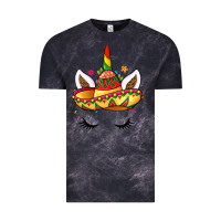 Cloud Black unicorn and sombrero Vintage Tee - LillyAllenDesigns