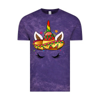 Cloud Purple unicorn and sombrero Vintage Tee - LillyAllenDesigns
