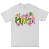 Dove Grey lucky mama Premium Tee - MaliasSmallBusiness