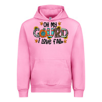 Fuchsia Pink oh my gourd i love fall Urban Hoodie - CowhideDigitalArt