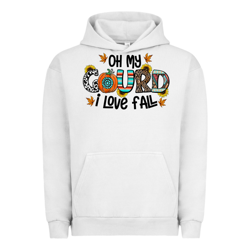 Oh My Gourd I Love Fall Urban Hoodie by CowhideDigitalArt | Teevron