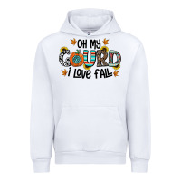White oh my gourd i love fall Urban Hoodie - CowhideDigitalArt