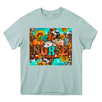 Arona pumpkin nurse with sunflower Heavy Core Tee - AdoDesignShop