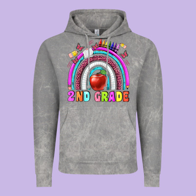 2 Nd Grade Vintage Hoodie Designed By Bundleandbundleshop