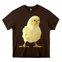 Chocolate Brown Chick Heavy Core Tee - LillyAllenDesigns