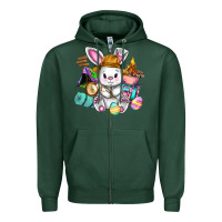 Sports Green Easter Day Camper  Happy Easter Day Zipper Hoodie - CowGirlArtShop