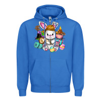 True Royal Easter Day Camper  Happy Easter Day Zipper Hoodie - CowGirlArtShop