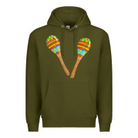 Army Green maracas fa element Premium Hoodie - FaDigitalArtStudio