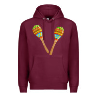 Burgundy maracas fa element Premium Hoodie - FaDigitalArtStudio