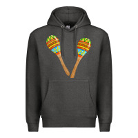 Charcoal Heather maracas fa element Premium Hoodie - FaDigitalArtStudio
