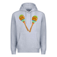 Heather Grey maracas fa element Premium Hoodie - FaDigitalArtStudio