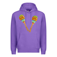 Purple maracas fa element Premium Hoodie - FaDigitalArtStudio