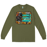 Army Green gobble gobble gobble Long Sleeve Tee - RanaPortraitStore