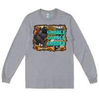 Heather Grey gobble gobble gobble Long Sleeve Tee - RanaPortraitStore