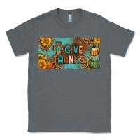 Charcoal Heather give thanks license plate Classic Tee - BundleAndBundleShop