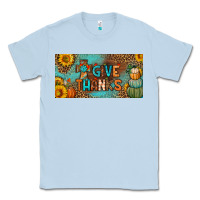 Dusty Blue give thanks license plate Classic Tee - BundleAndBundleShop