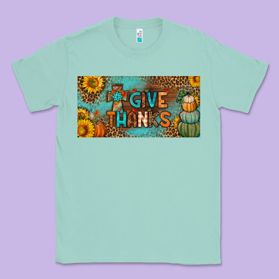 Give Thanks License Plate Classic Tee Designed By Bundleandbundleshop