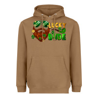 Toasted Coconut lucky dude saint patricks bearded man Heavyweight Hoodie - FaDigitalArtStudio