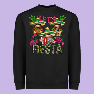 Let's Fiesta With Gnomes Heavyweight Sweatshirt Designed By Nancycooperartshop