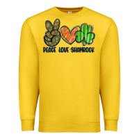 Lemon peace love shamrock Premium Sweatshirt - FaDigitalArtStudio